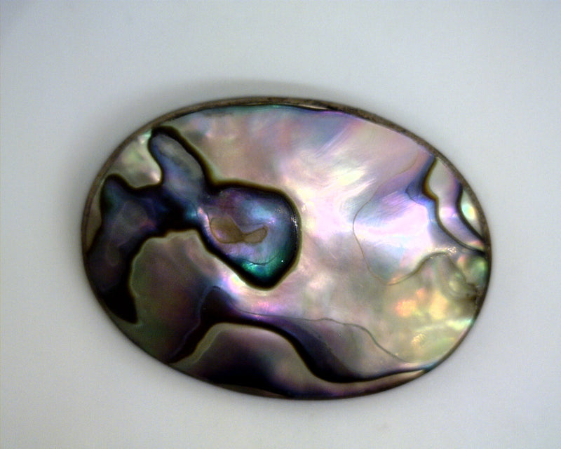 STERLING SILVER ABALONE PIN