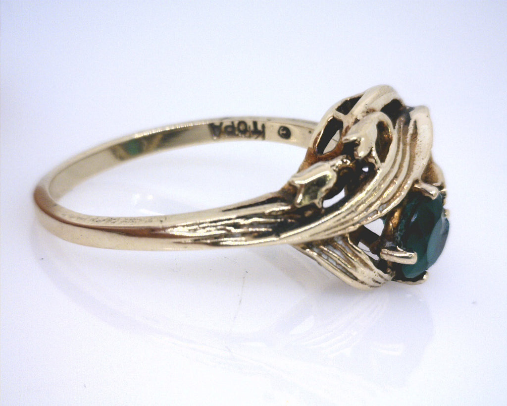 10K YG Emerald Ring
