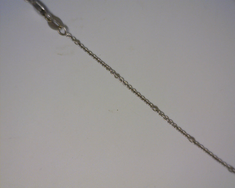 14K WG LINK CHAIN WITH SILVER