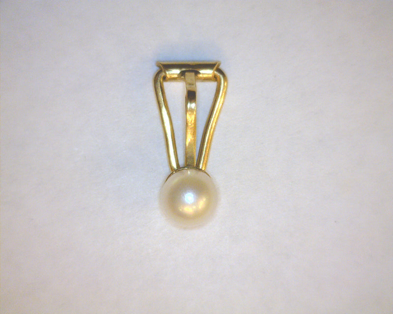 18K YG CLIP ON PEARL FOR PEARL