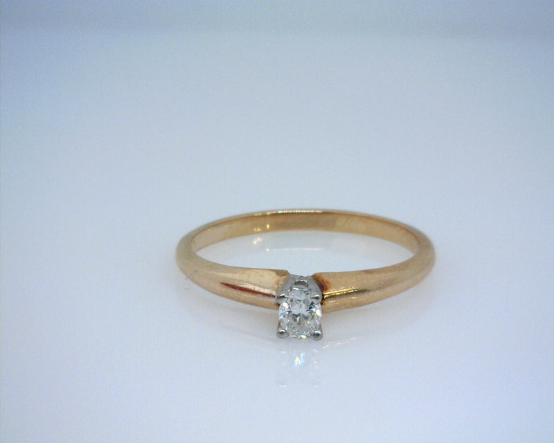 14K YG SOLITAIRE RING
