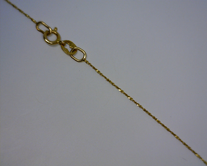 14K YELLOW GOLD TWISTED CHAIN