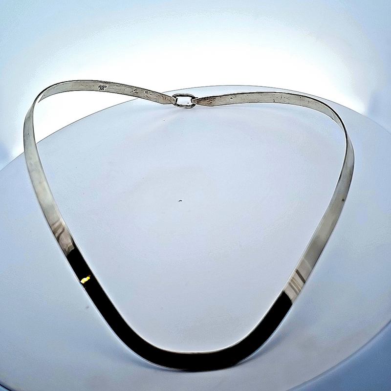 Sterling Silver 5.5mm Collar Necklace