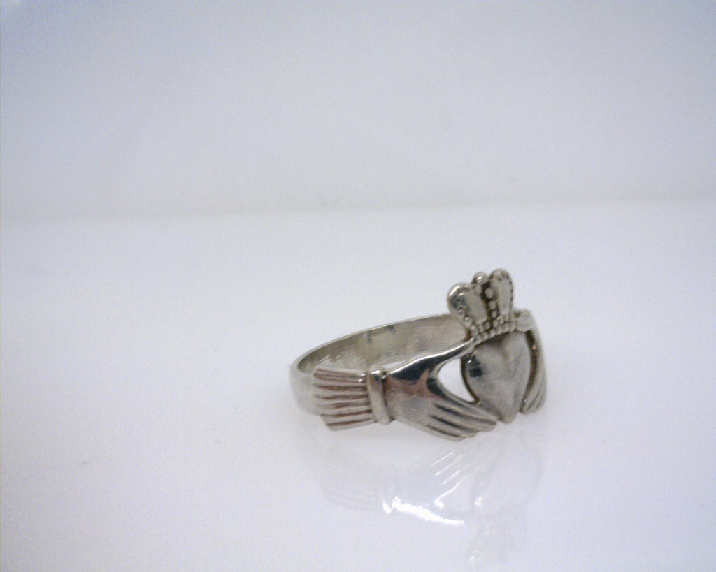 Sterling Silver Claddaugh Ring Size 7
