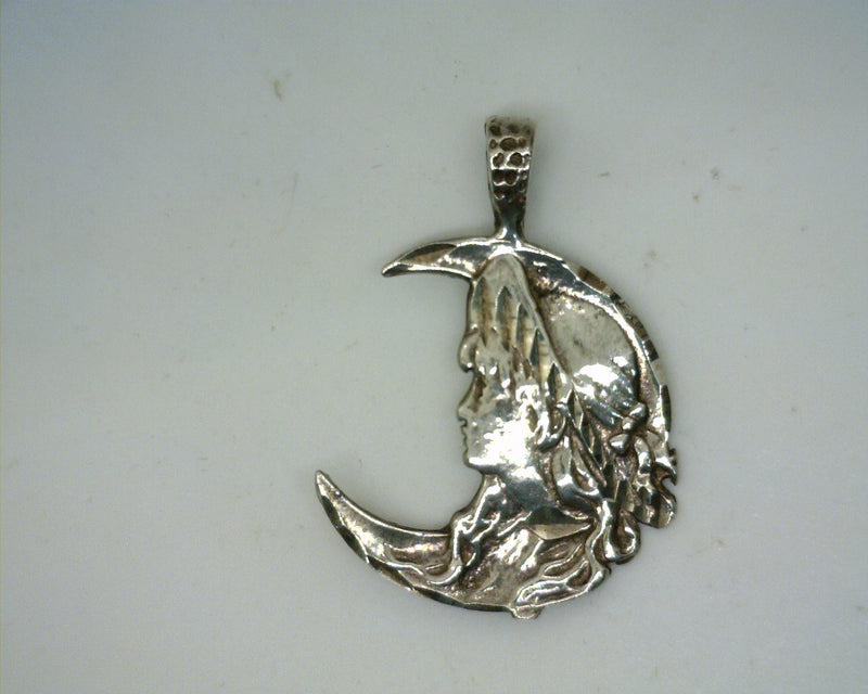 Sterling Silver Moon Child Pendant