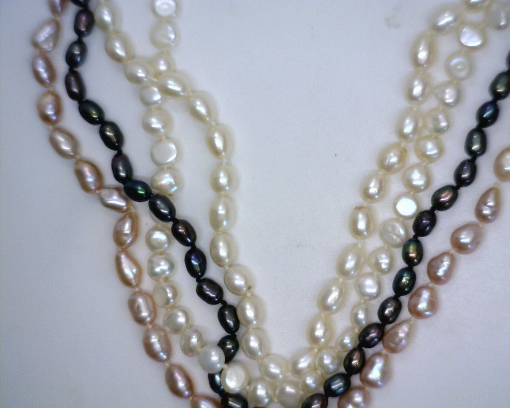 4 Strand 33" Pearl Necklace